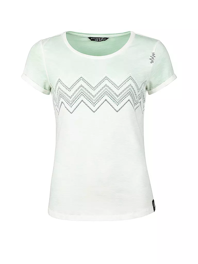 CHILLAZ | Damen Klettershirt Oetztal ZigZag Ornament | hellgrün