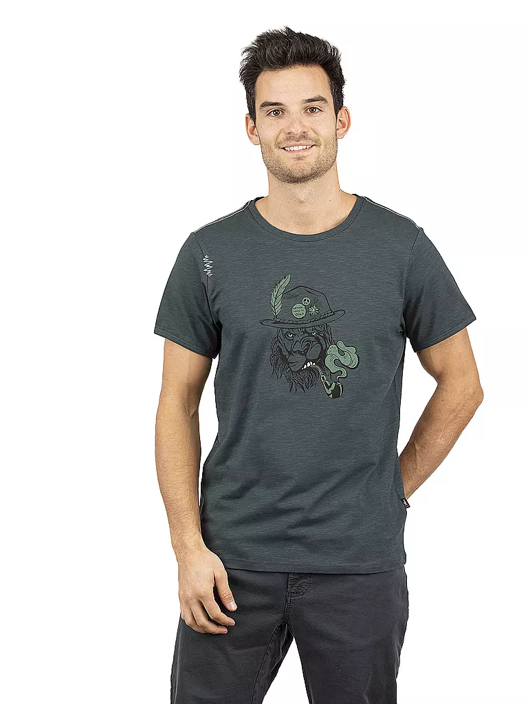 CHILLAZ | Herren Klettershirt Lion | dunkelgrün