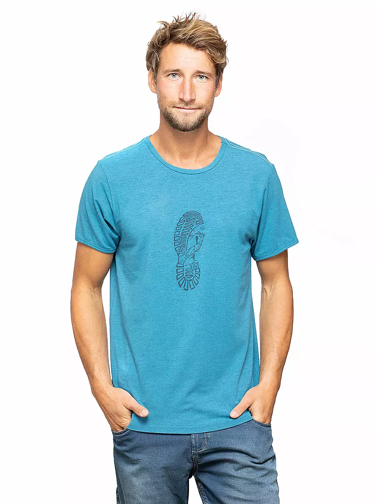 CHILLAZ | Herren Klettershirt Solstein Leave A Footprint | blau
