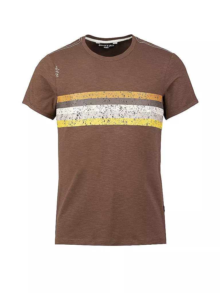 CHILLAZ | Herren Klettershirt Stripes Grunge | braun