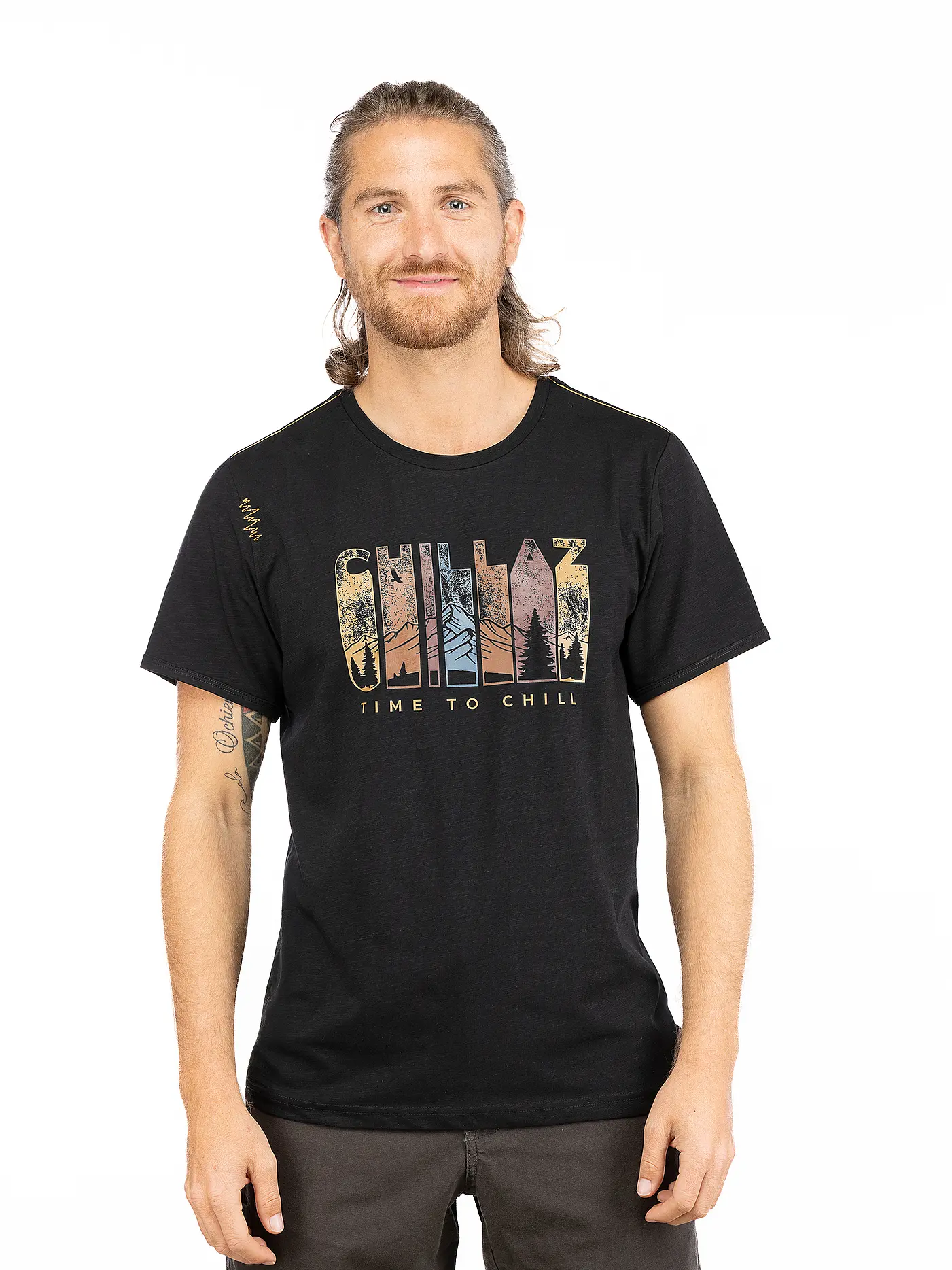CHILLAZ | Herren Klettershirt Time To Chill | schwarz