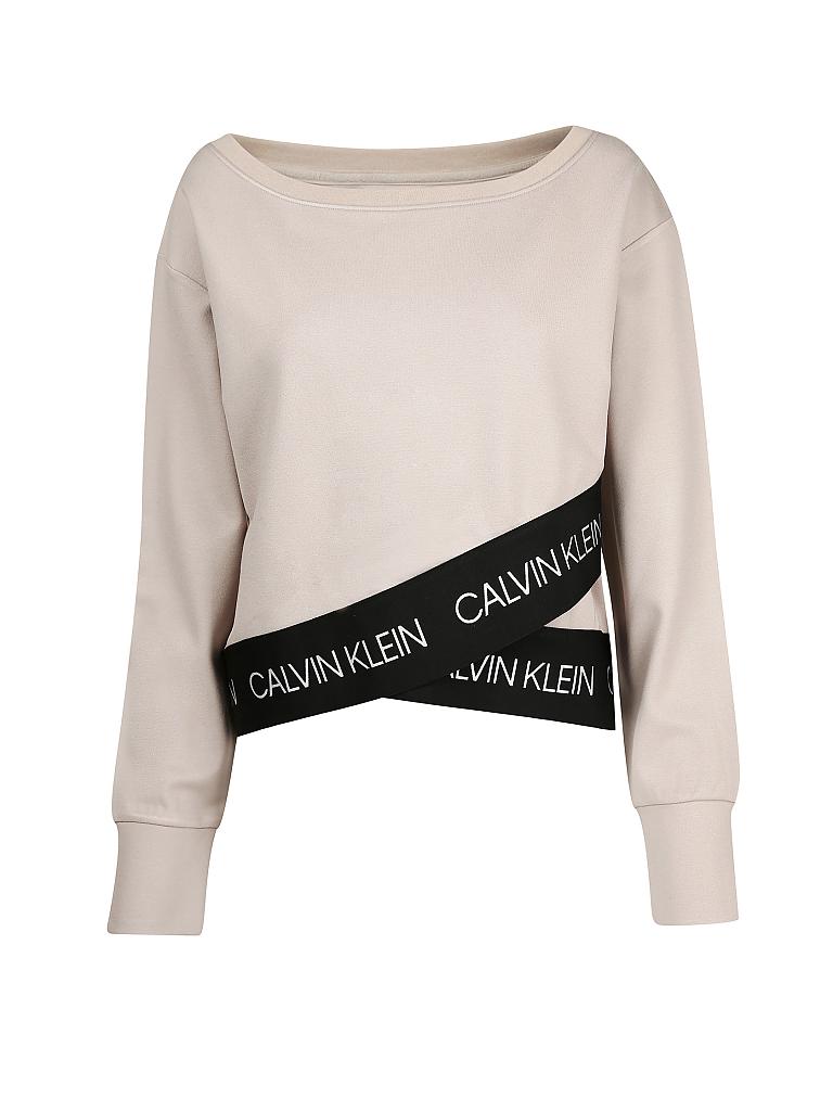 CK PERFORMANCE | Damen Fitness-Sweater Logo | beige