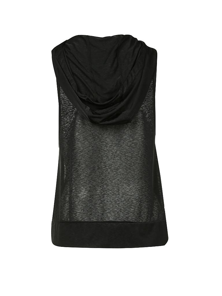 CK PERFORMANCE | Damen Fitness-Tanktop mit Kapuze | schwarz