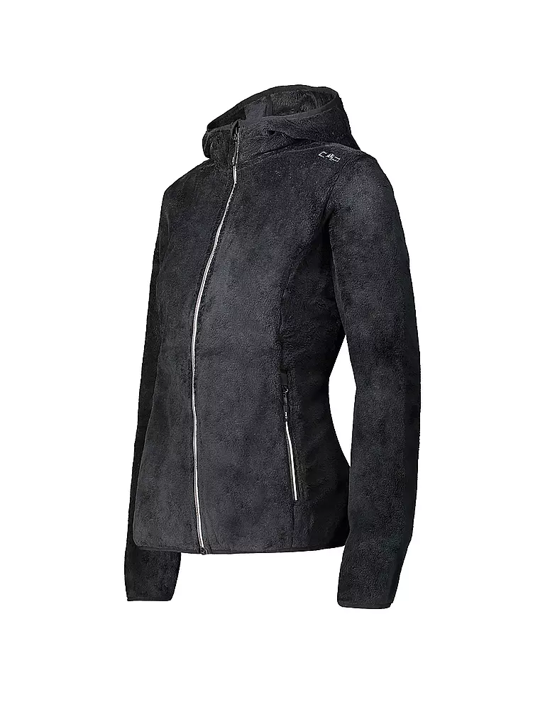 CMP | Damen Fleecejacke Highloft Hoodie | schwarz