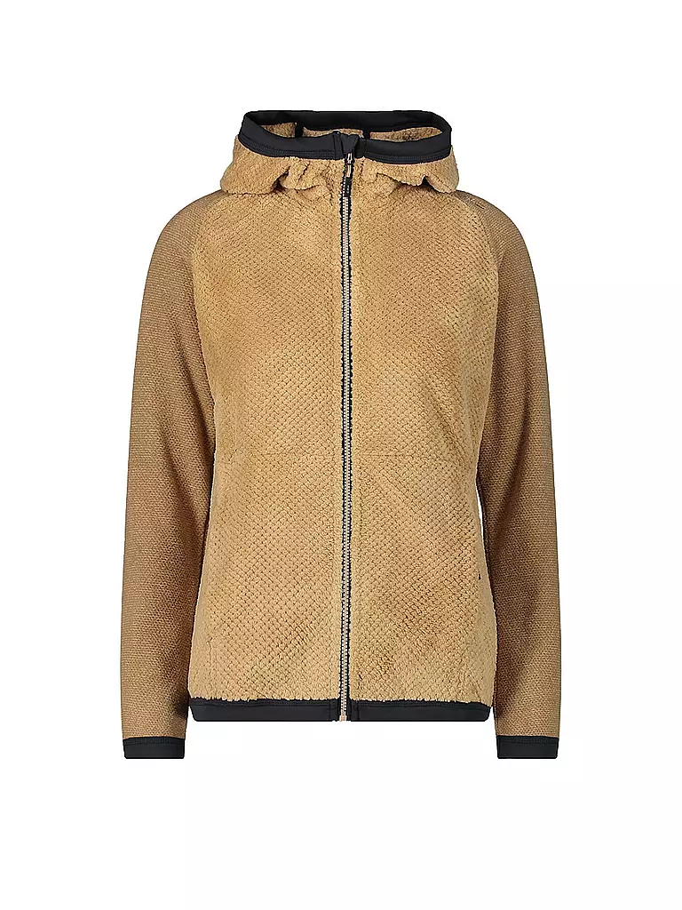 CMP | Damen Strickjacke Hoodie | camel