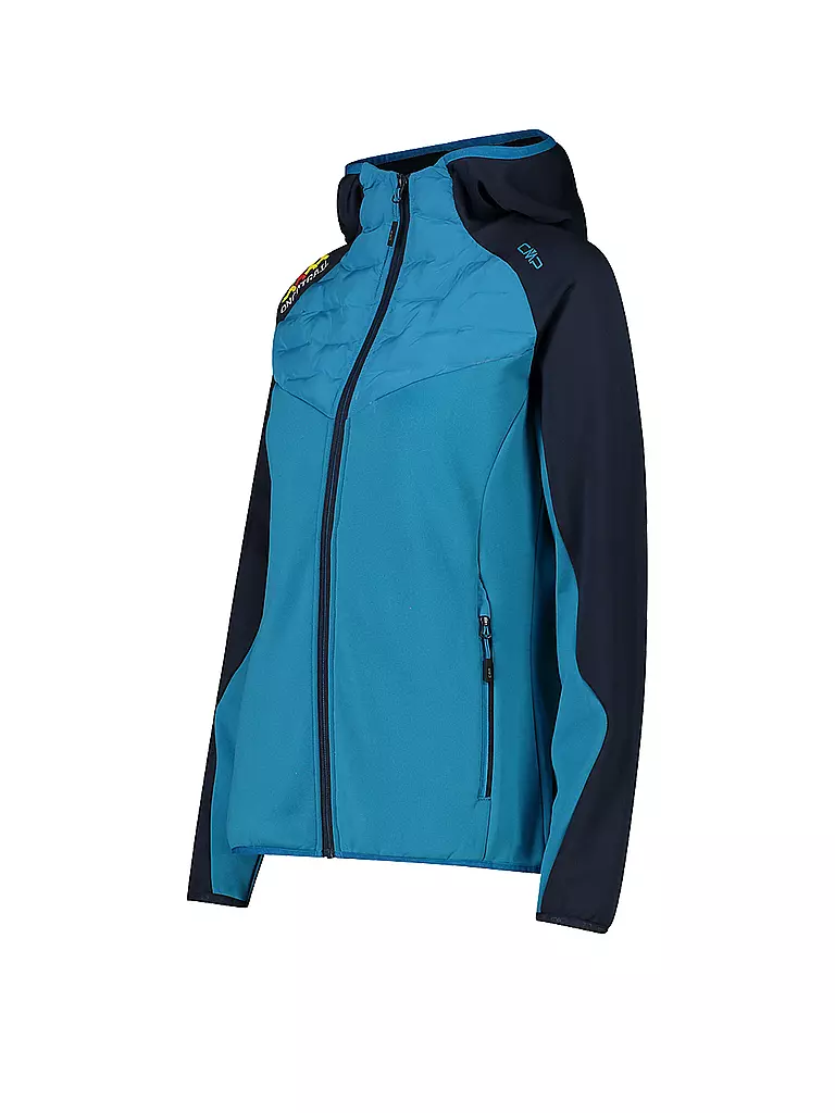 CMP | Damen Touren Hybridjacke Performance Hoodie | petrol