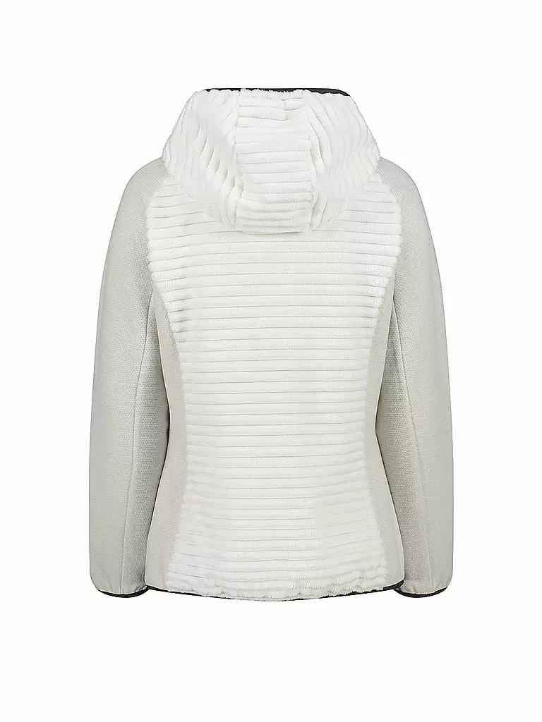 CMP | Damen Unterzieh  Hybridjacke mit Highloft-Fleece und Knit-Tech-Ärmeln | weiss