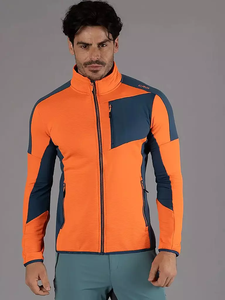 CMP | Herren Fleecejacke Striped Stretch | orange