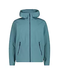 CMP | Herren Wanderjacke Unlimitech Rain Shell 2L Hoodie | petrol