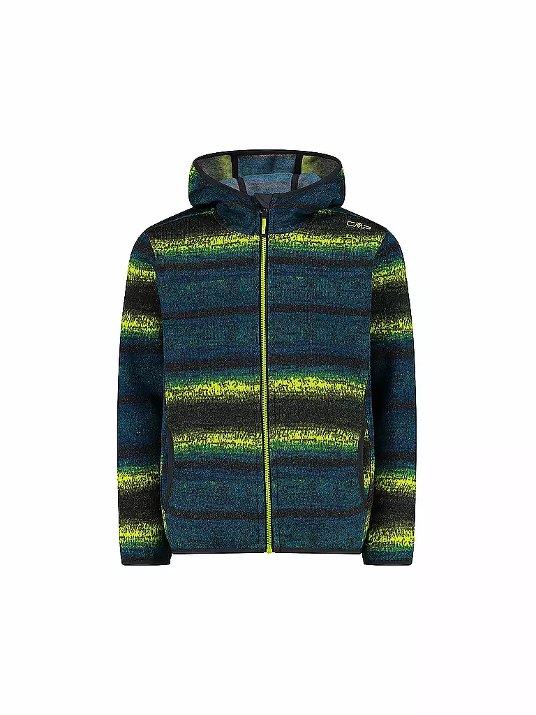 CMP | Jungen Fleecejacke Jaquard Strick | petrol