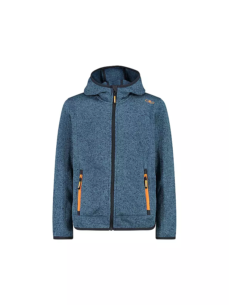 CMP | Kinder Fleecejacke Jacquard Knitted Hoodie | petrol