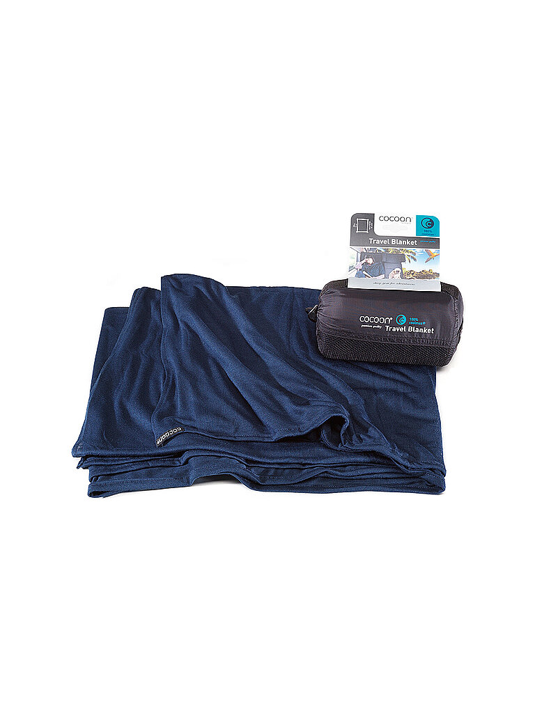 COCOON Reisedecke Travel Blanket Coolmax dunkelblau