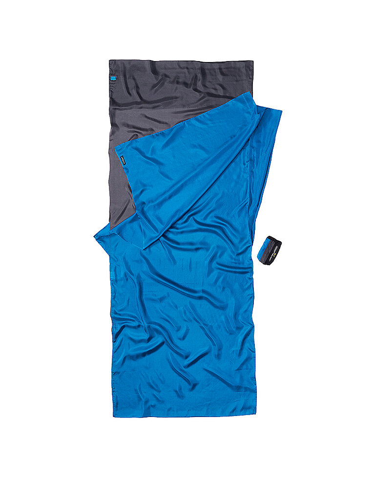 COCOON Reiseschlafsack Travelsheet Slik Insect 14,5x6,5cm 160g grau