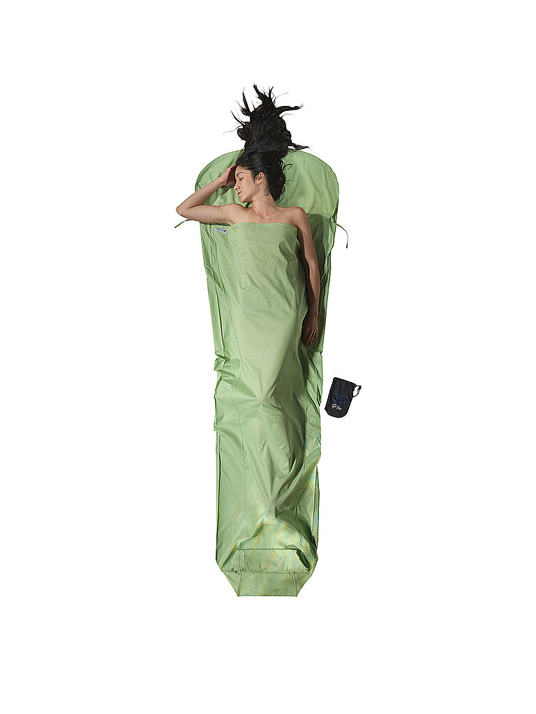 COCOON Schlafsack MummyLiner Organic Cotton grün