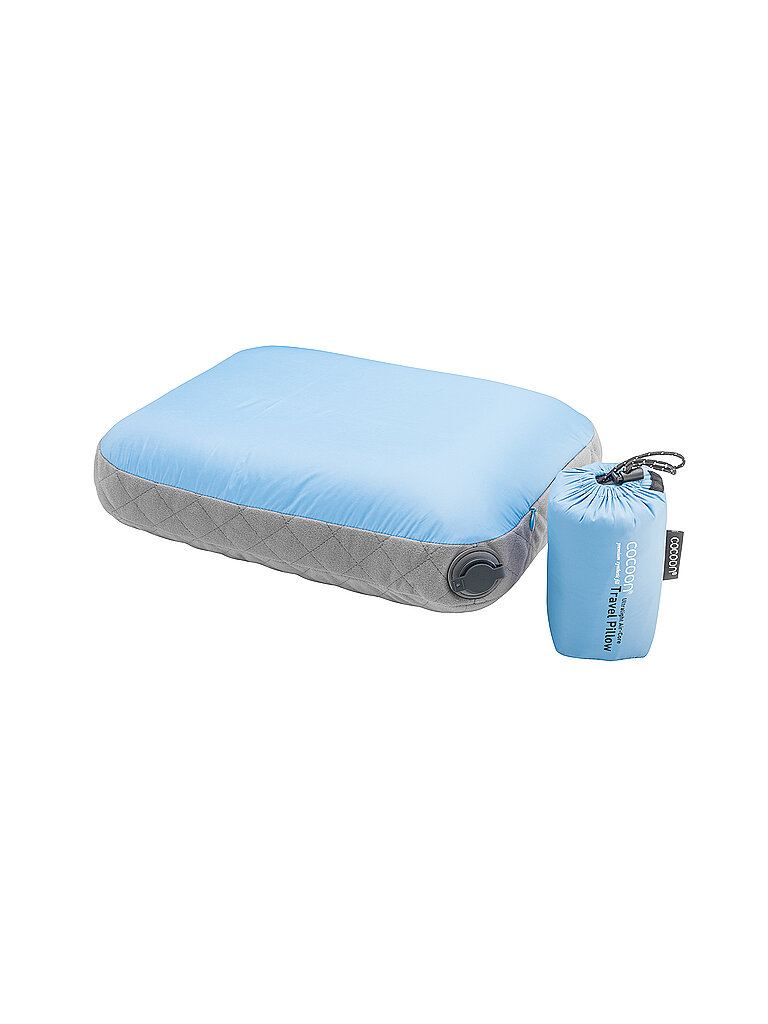 COCOON Reisekissen Air-Core Pillow Ultralight hellblau