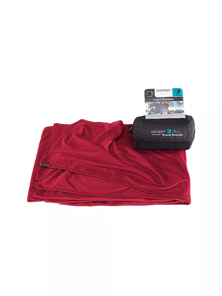 COCOON | Reisedecke Travel Blanket Coolmax | rot