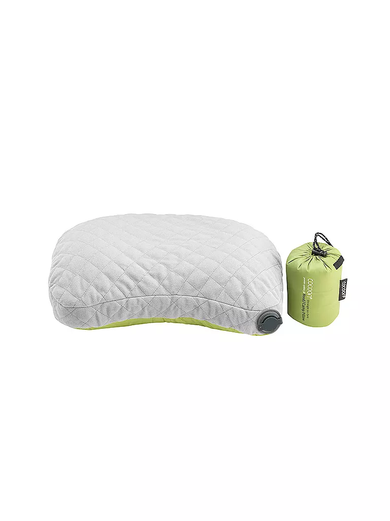 COCOON | Reisekissen Air-Core Hood/Camp Pillow | grün