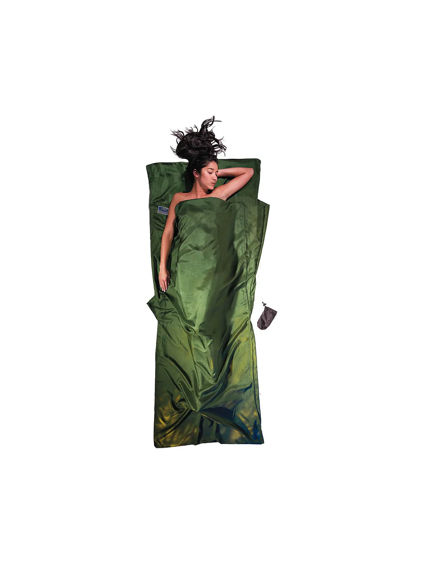 COCOON | Reiseschlafsack Travelsheet Seide | grün