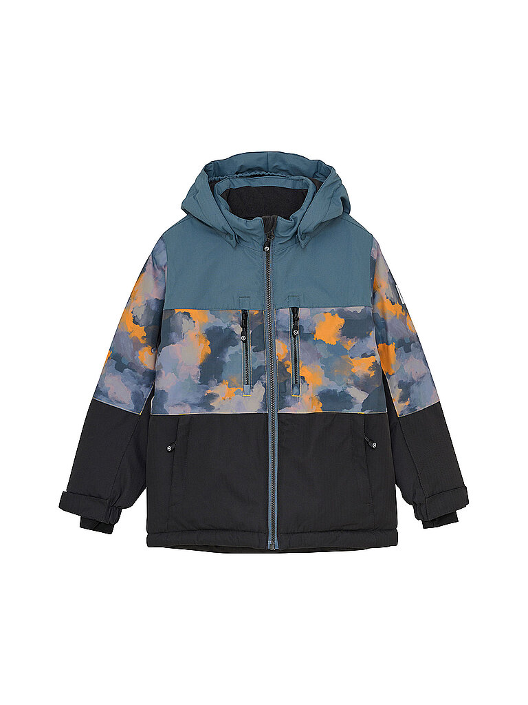 color kids Skijacke Colorblock Wind- und Wasserdicht Dunkelblau