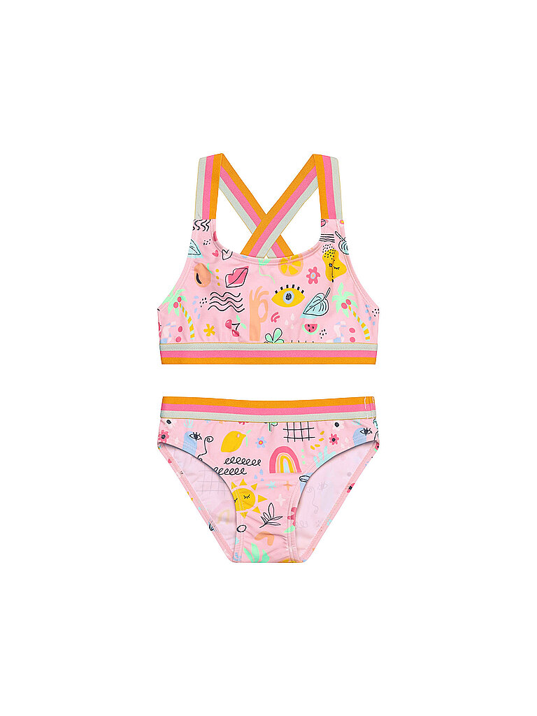 color kids Bikini Set Rosa Polyester