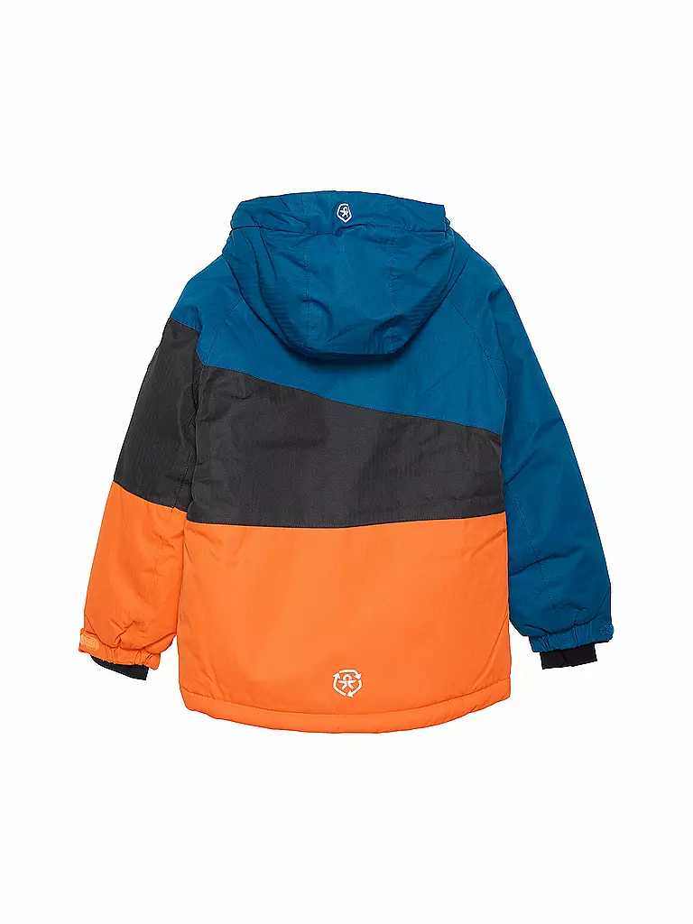 COLOR KIDS | Kinder Skijacke Colorblock | orange