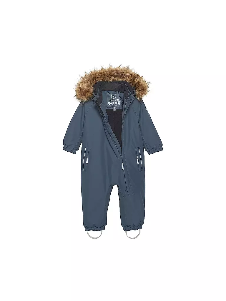 COLOR KIDS | Kinder Skioverall Fake Fur | grau