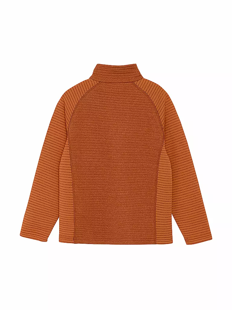 COLOR KIDS | Kinder Unterzieh Zipshirt Fleece Pulli Striped | orange