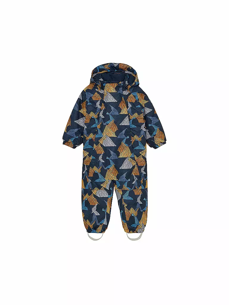COLOR KIDS | Mini Kinder Skioverall W. 2 Zip-AOP | orange