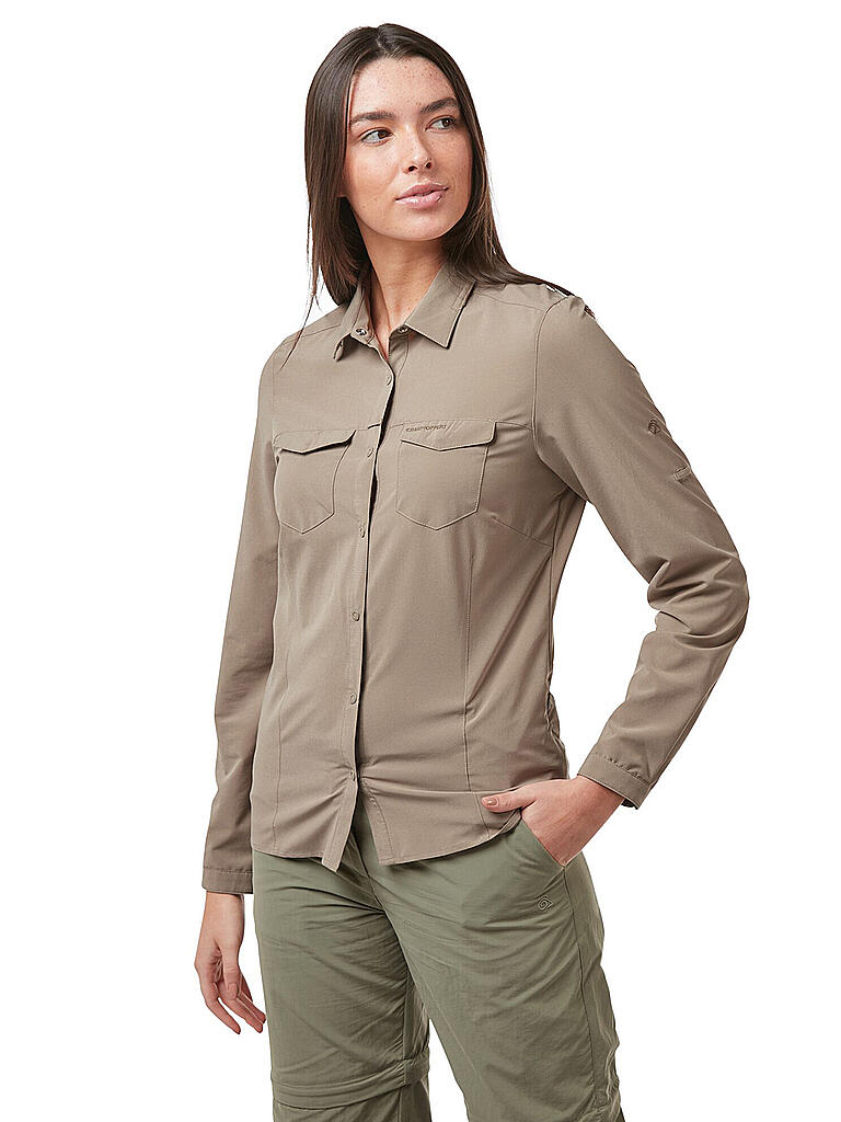 CRAGHOPPERS | Damen Outdoorbluse NosiLife Pro III | beige