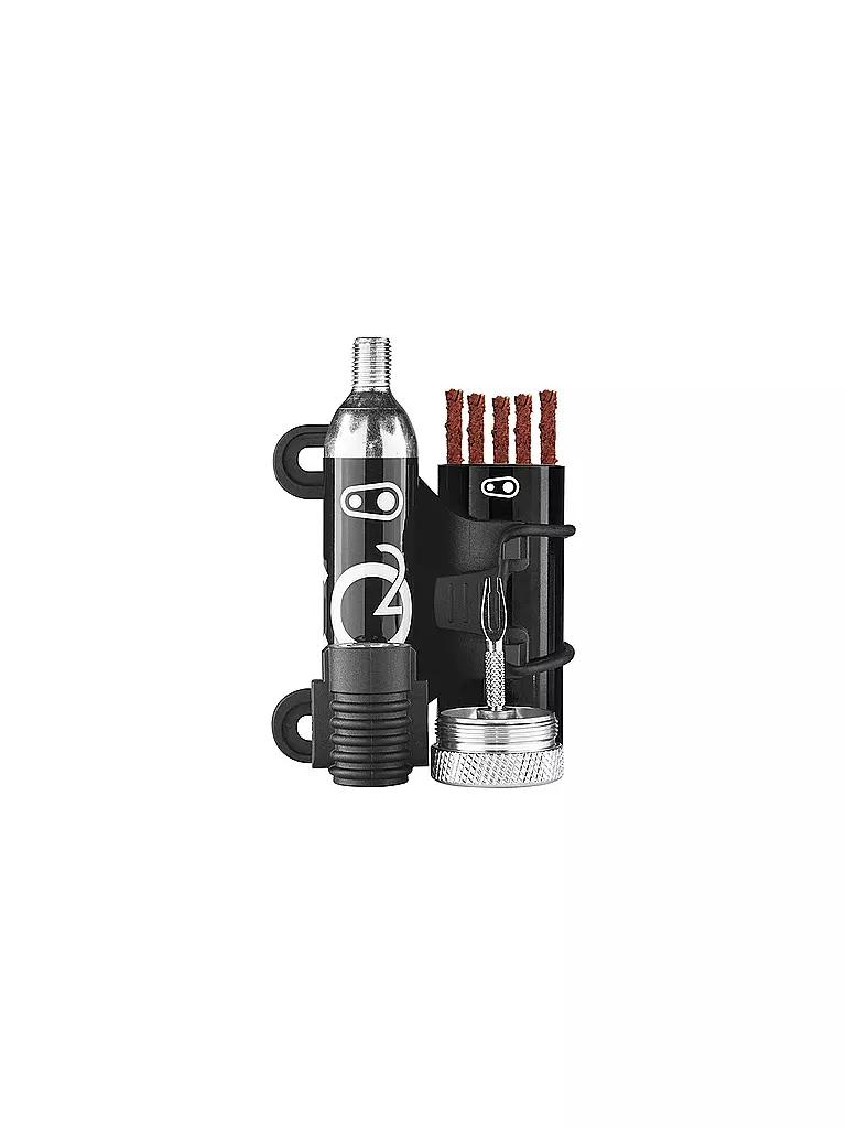 CRANKBROTHERS | Reifen-Reparaturset Tool Cigar (Stecker-Kit + CO2-Adapter) | schwarz