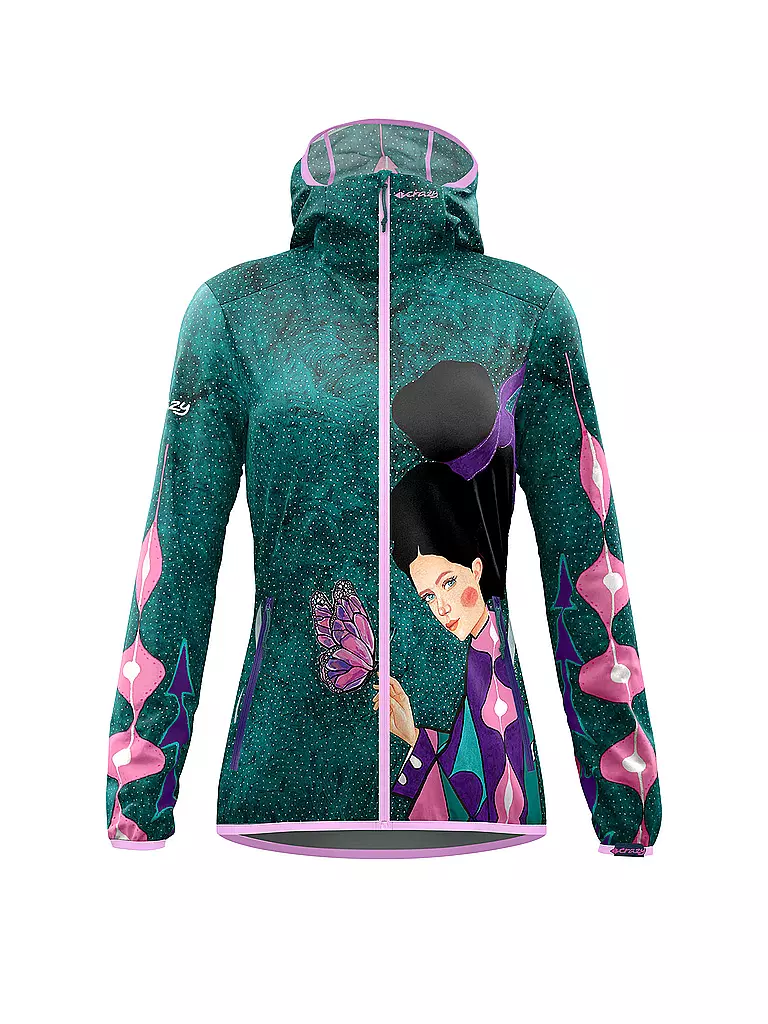 CRAZY | Damen Softshelljacke Wonder Magic Shell | grün