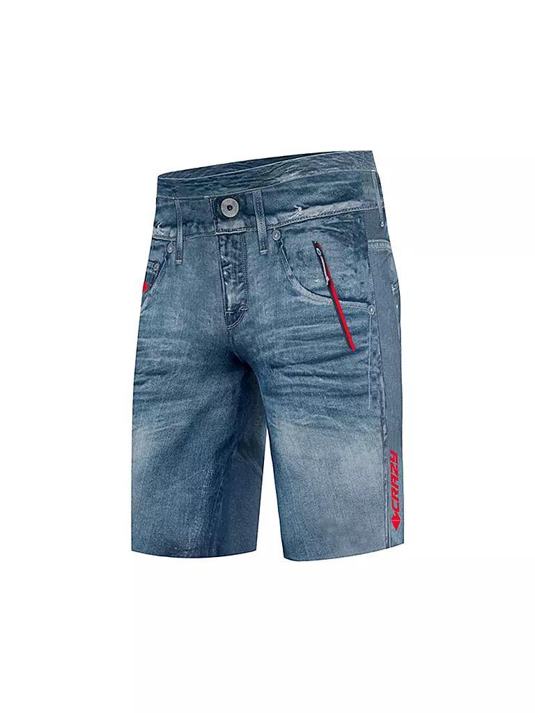 CRAZY | Herren Wandershort Super Jeansoptik | blau