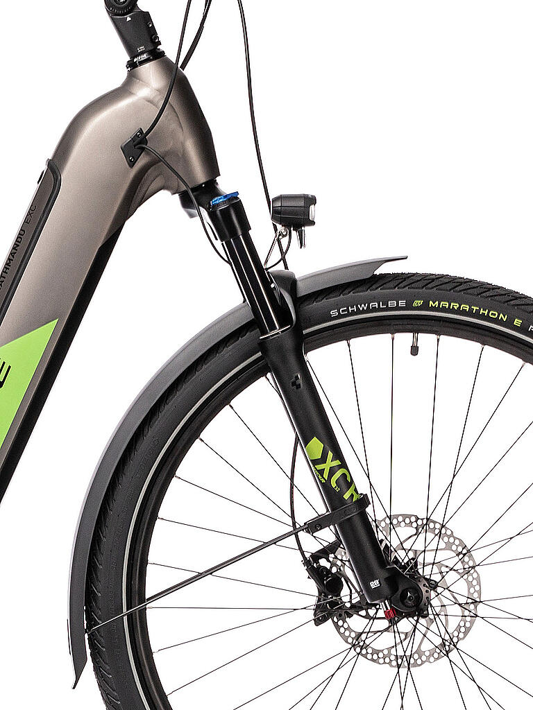 CUBE | Damen E-Trekkingbike 28" Kathmandu Hybrid EXC 625 2021 (Einrohr) | braun