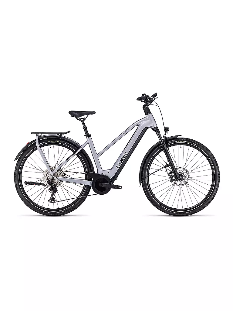 CUBE | Damen E-Trekkingbike 28" Kathmandu Hybrid SLX 750 | silber