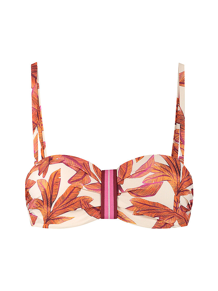 CYELL Bandeau Top Trägerlos Neckholder Gepolstert Polyamid-Esasthan Orange