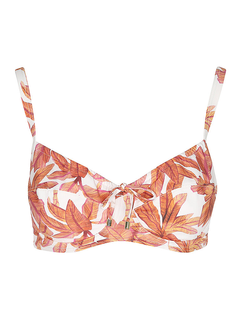 CYELL Bikinioberteil Palm&Patterns Polyamid-Elastan Orange