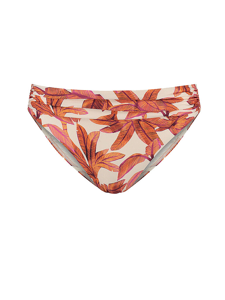 CYELL Bikinihose Bundhöhe Mittel Falten Polyamid-Esasthan Orange