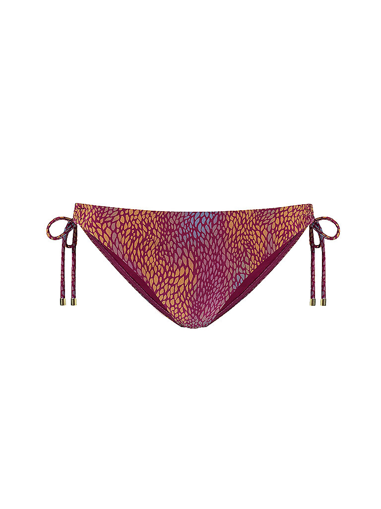 CYELL Bikinihose Bundhöhe Niedrig Mittel Bedeckung Polyamid-Esasthan Dunkelrot