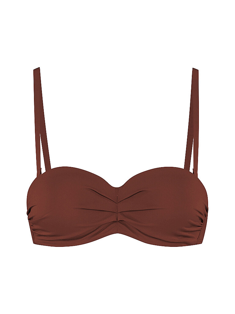 CYELL Bikinioberteil Bandeau-Top Polyamid-Elastan Henna Vibes