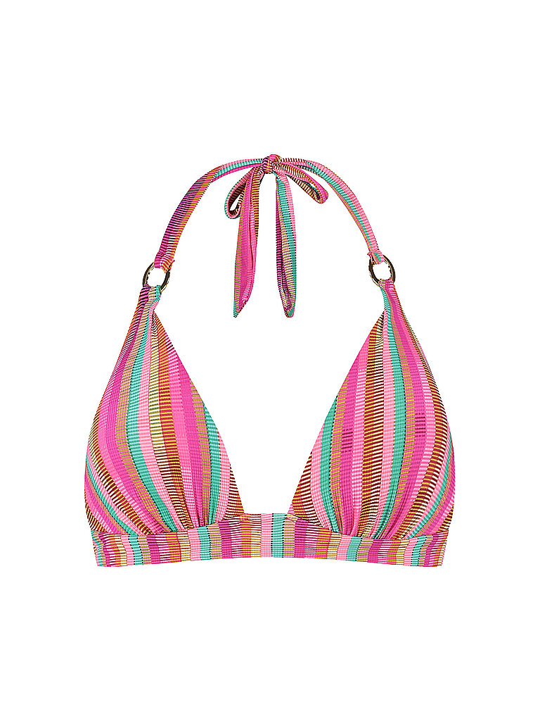 CYELL Bikinioberteil Push-Up Neckholder Polyamid Pink