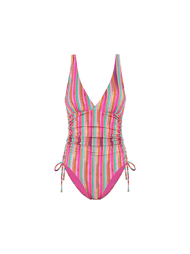 CYELL Badeanzug Padded V-Neck Polyamid Pink