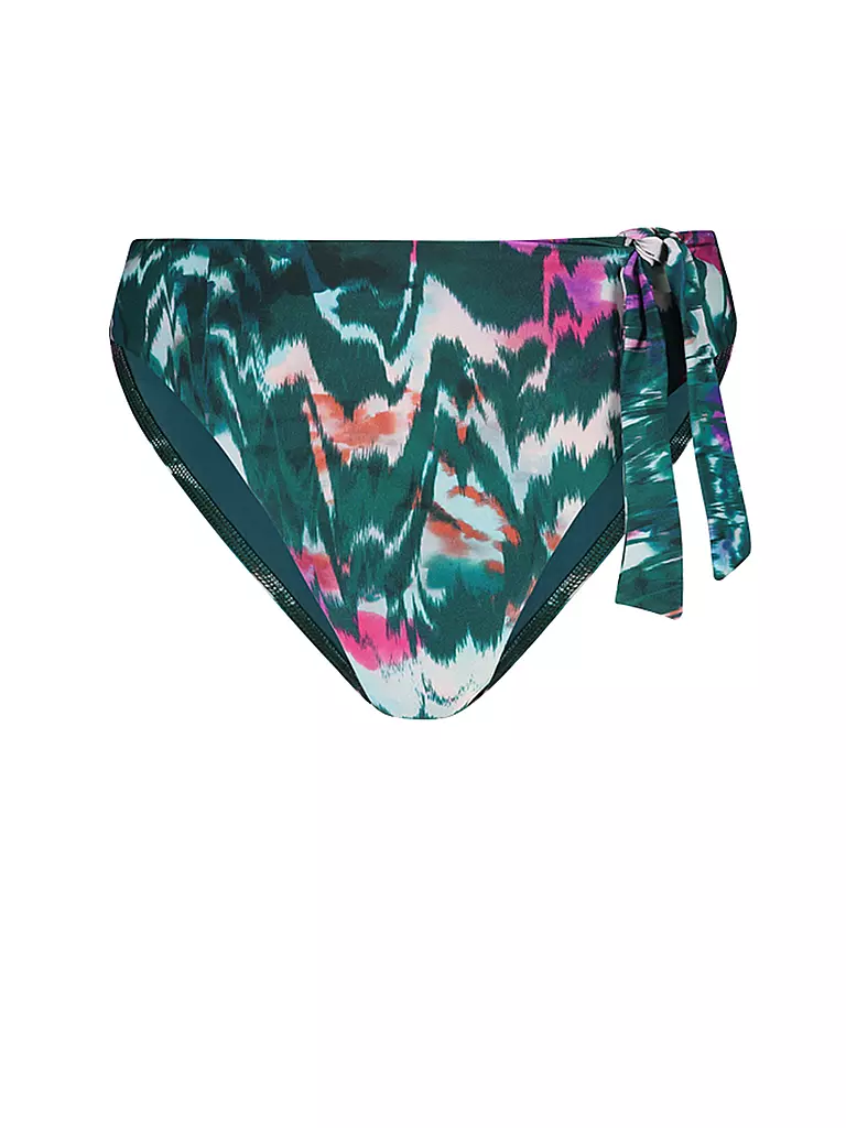 CYELL | Damen Bikinihose Ikat Teal | dunkelgrün