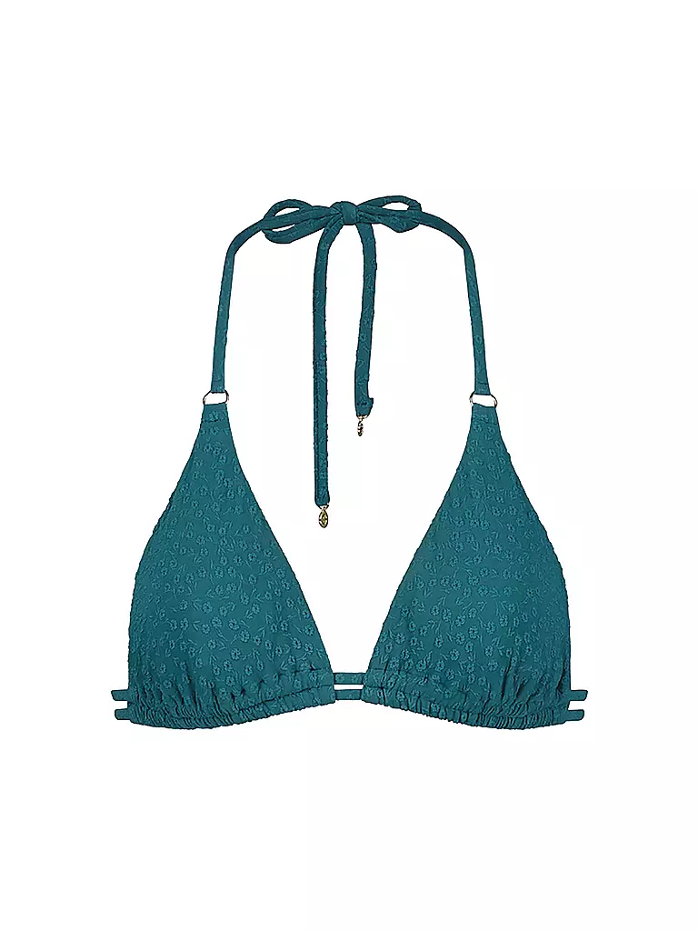 CYELL | Damen Bikinioberteil Flora Teal | dunkelgrün