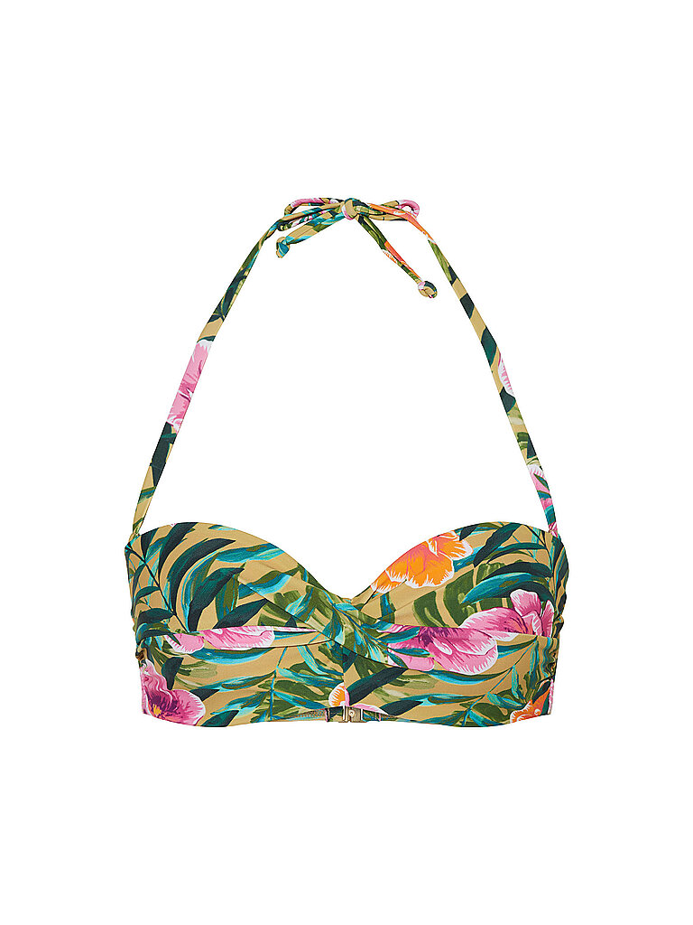 Damen Bikinioberteil Twisted grün 40C W