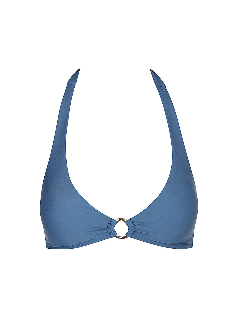 darling harbour Bikinioberteil Neckholder Top Ring Polyamid Dunkelblau