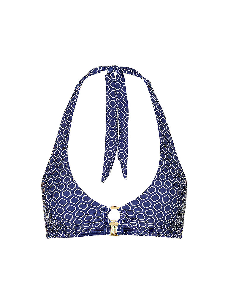 darling harbour Bikinioberteil Neckholder Ring Polyamid-Elasthan Dekolleté Dunkelblau