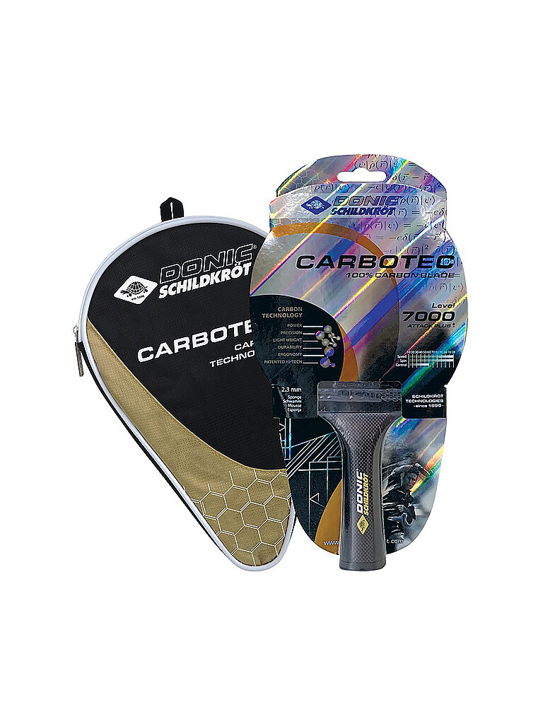 DONIC SCHILDKRÖT Tischtennisschläger CarboTec 7000 grau