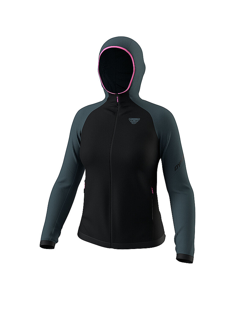 DYNAFIT Damen Touren Fleecejacke Radical PTC Hoodie schwarz | XS