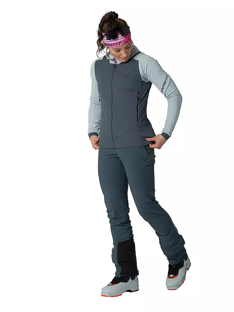DYNAFIT | Damen Fleecejacke Blacklight Thermal Hoodie | hellblau