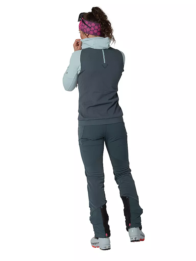 DYNAFIT | Damen Fleecejacke Blacklight Thermal Hoodie | hellblau